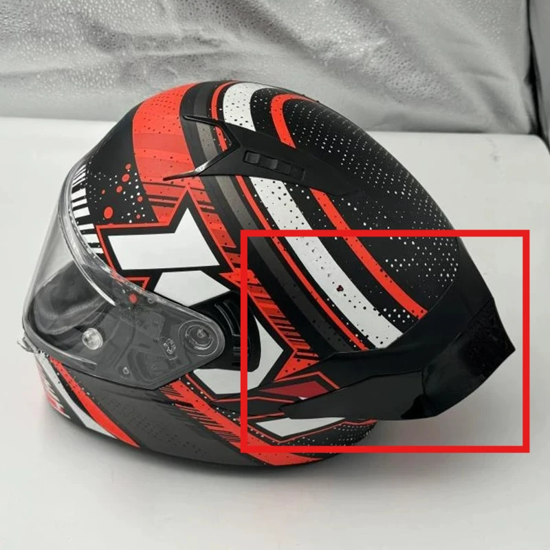 Large Tail Helmet Spoiler Aerodynamic Mod Accessory for NFR Full‑Face & NFJ Half Helmet