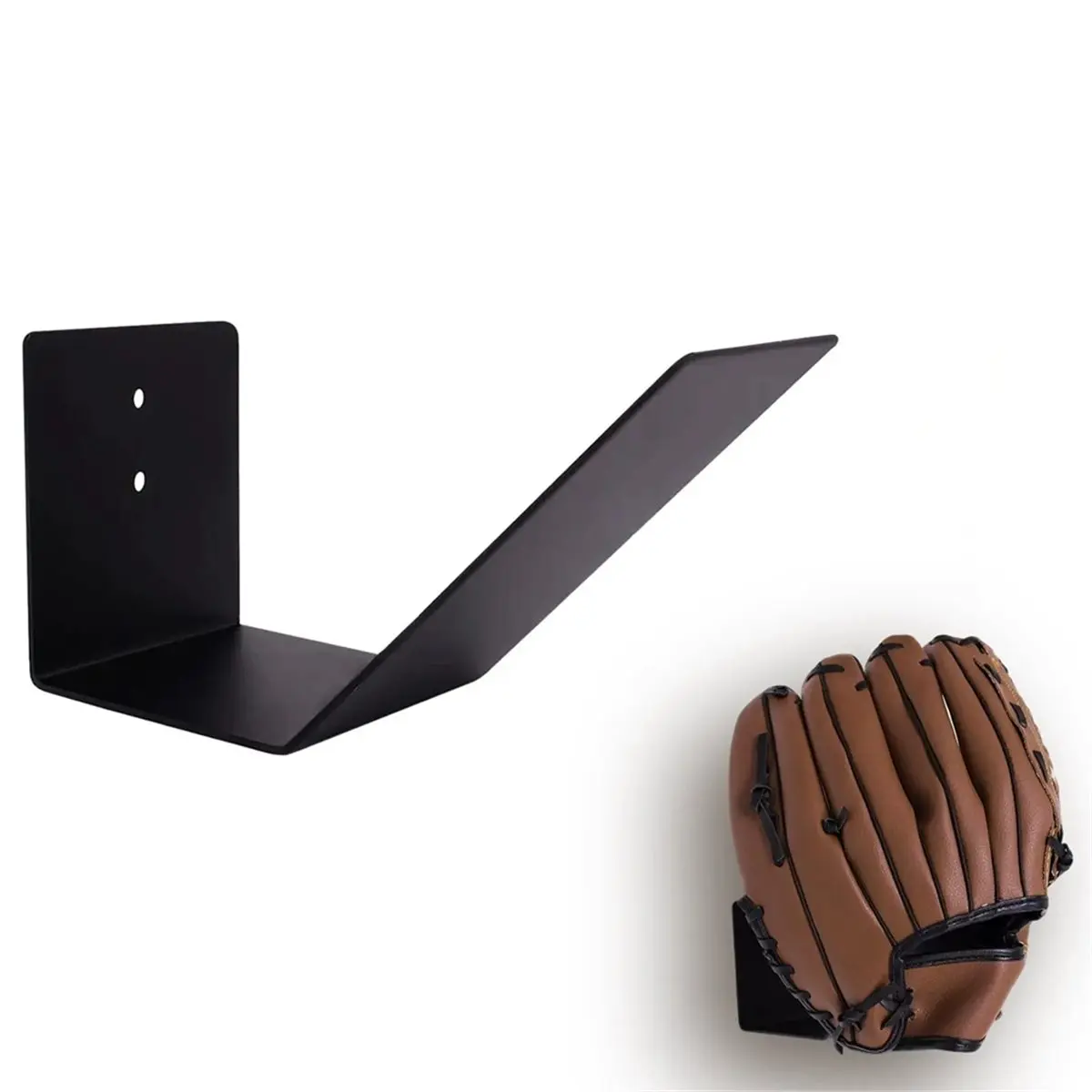 4 Pcs Baseball Glove Wall Mount Display Holder Metal Storage Display Rack Baseball Glove Stand