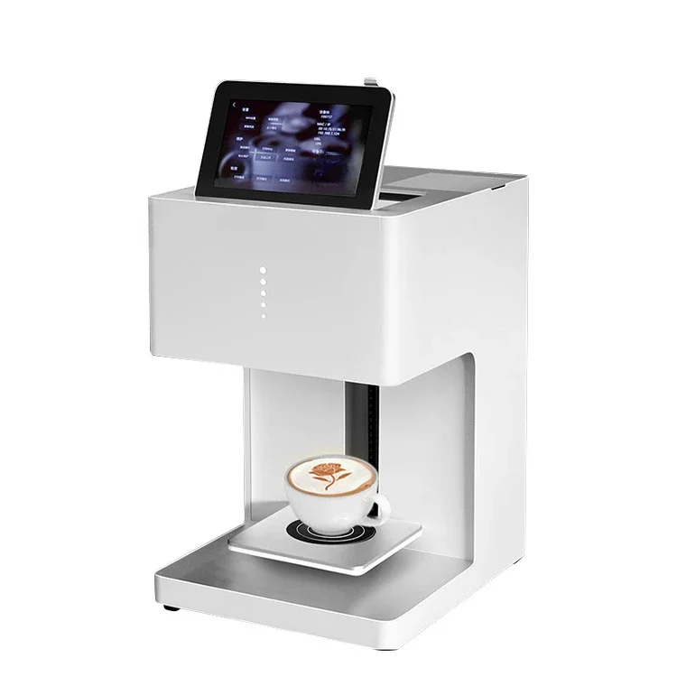 Smart 3D coffee latte machine milk tea milk cover milk foam food printer cake