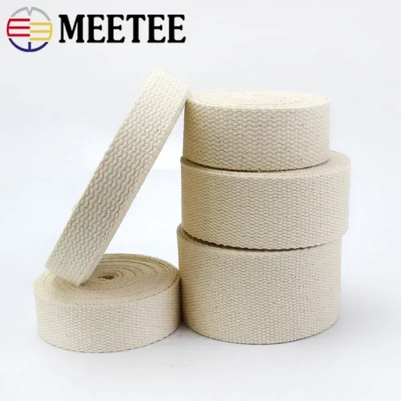 

1Pc Meetee 20/25/30/38/50mm Polyester Cotton Webbings Bag Strap Webbing Ribbon Backpack Belt Strapping Bias Binding Tapes(45M)