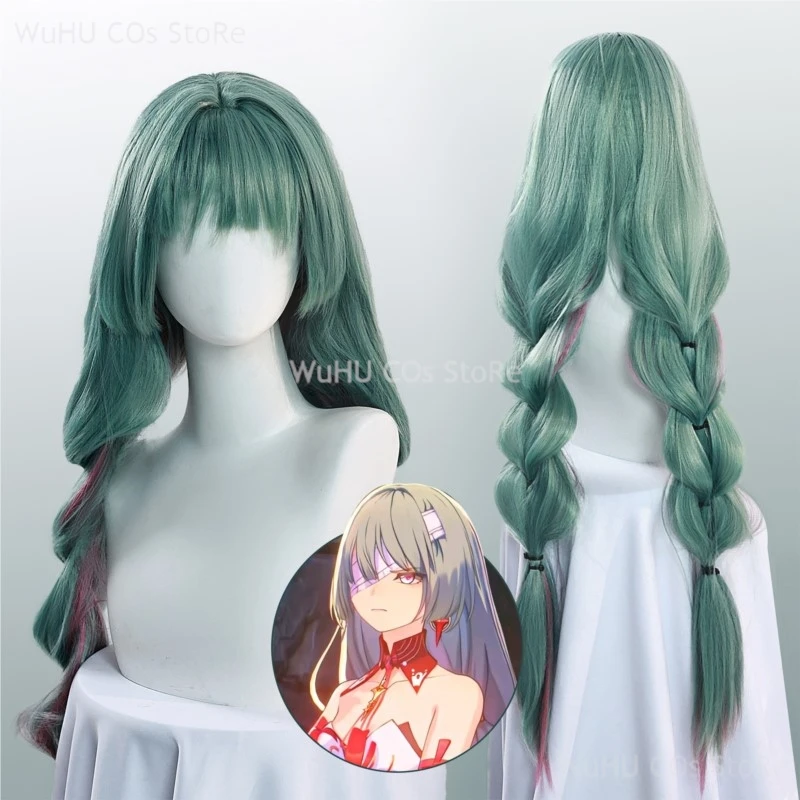 In Stock Game Wuthering Waves Cosplay Phrolova Cosplay Green Double Ponytail Wig Halloween Party Women