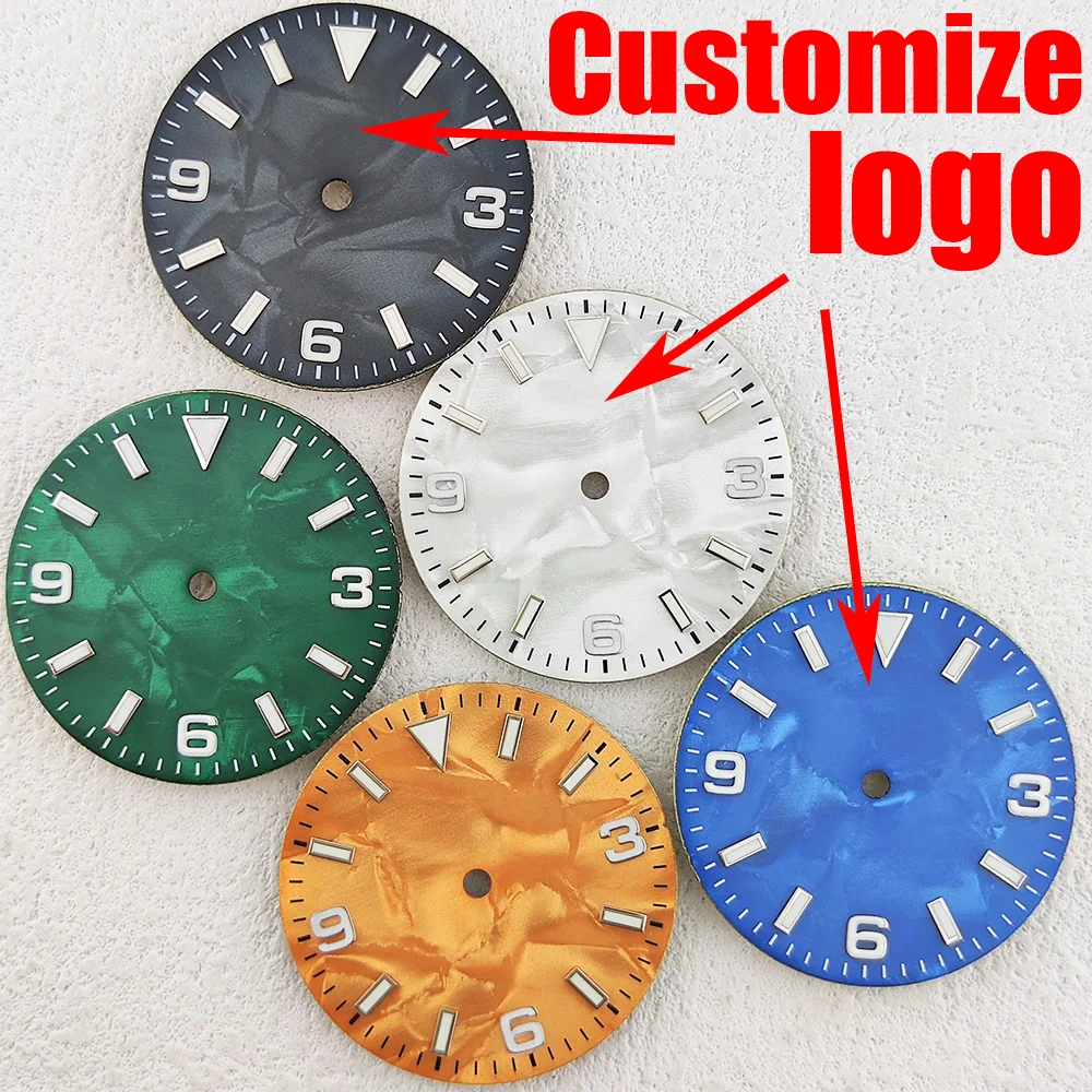 29mm watch dial NH35 dial Advanced texture Dial surface fit Japanese NH34/NH35 automatic movement Watch Accessory custom logo