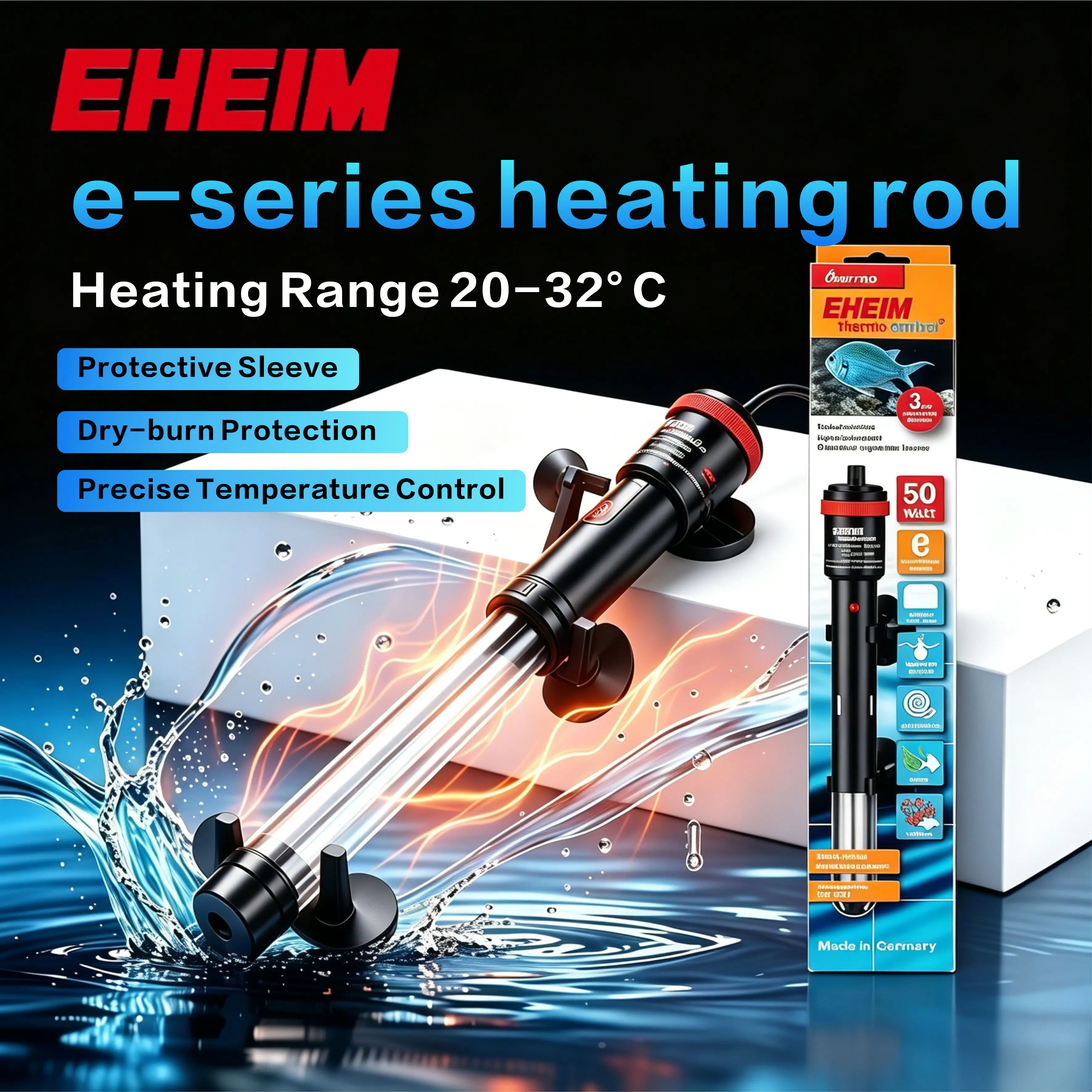 Planted Aquarium Water Temperature - EHEIM - Barra calefactora de temperatura