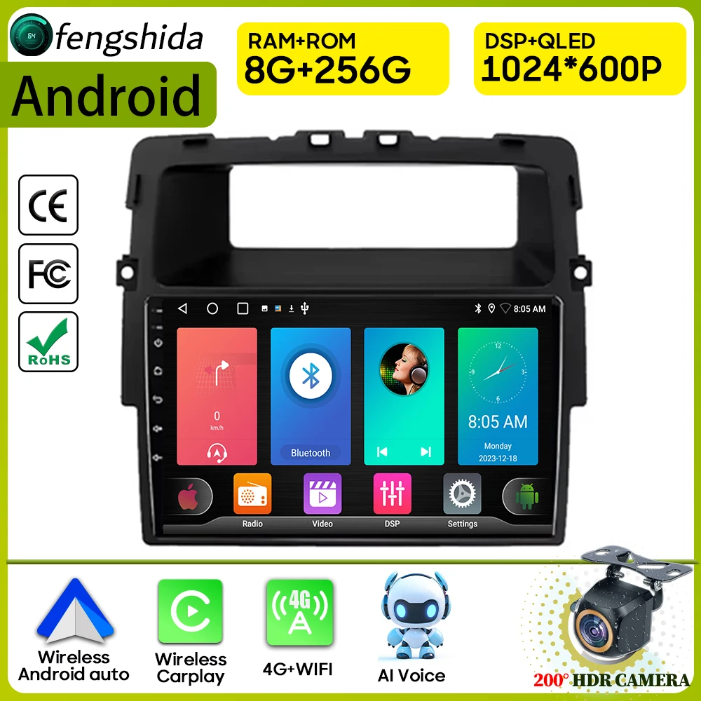 

Car Radio Carplay For Opel Vivaro For Renault Trafic For Nissan Primastar Navigation GPS Android Auto Multimedia Player 4G Wifi