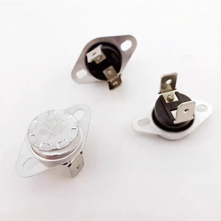 Normally Closed KSD301 Right Angle Temperature Switch for Oil Heaters, Bath Fans, Panel Heaters, Duct Heaters, Line Heaters
