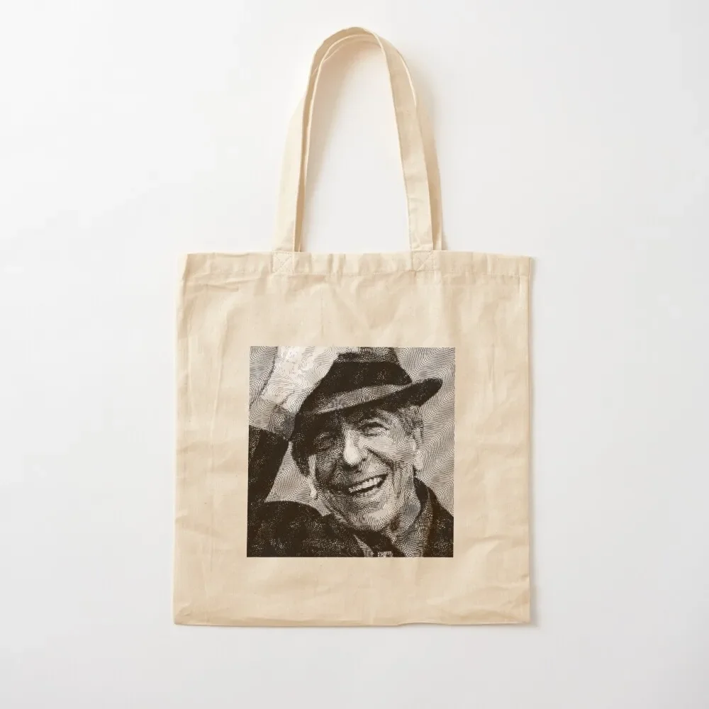 

Leonard Cohen Var3 High Quality original digital drawing by Aryan Shahabian Tote Bag tote bag canvas women bag