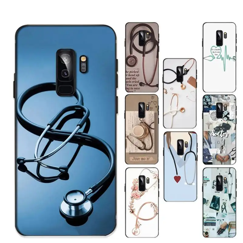 Medical Medicine stethoscope Phone Case for Samsung S20 lite S21 S10 S9 plus for Redmi Note8 9pro for Huawei Y6 cover