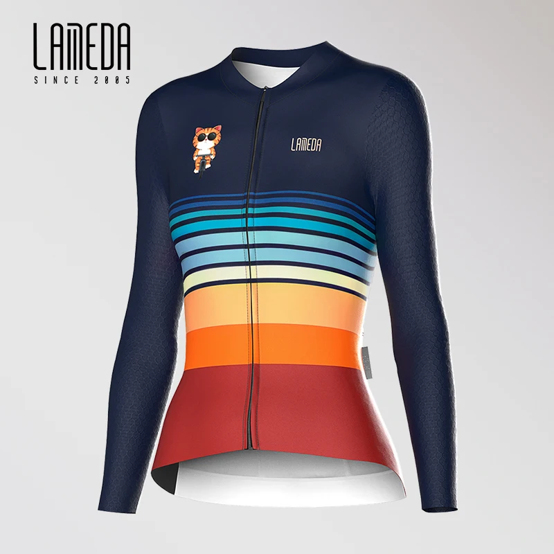 Lameda Cycling Jersey Women Quick Drying Long Sleeve Women's Top Spring Autumn Cycling Clothes For Women Bike Clothes