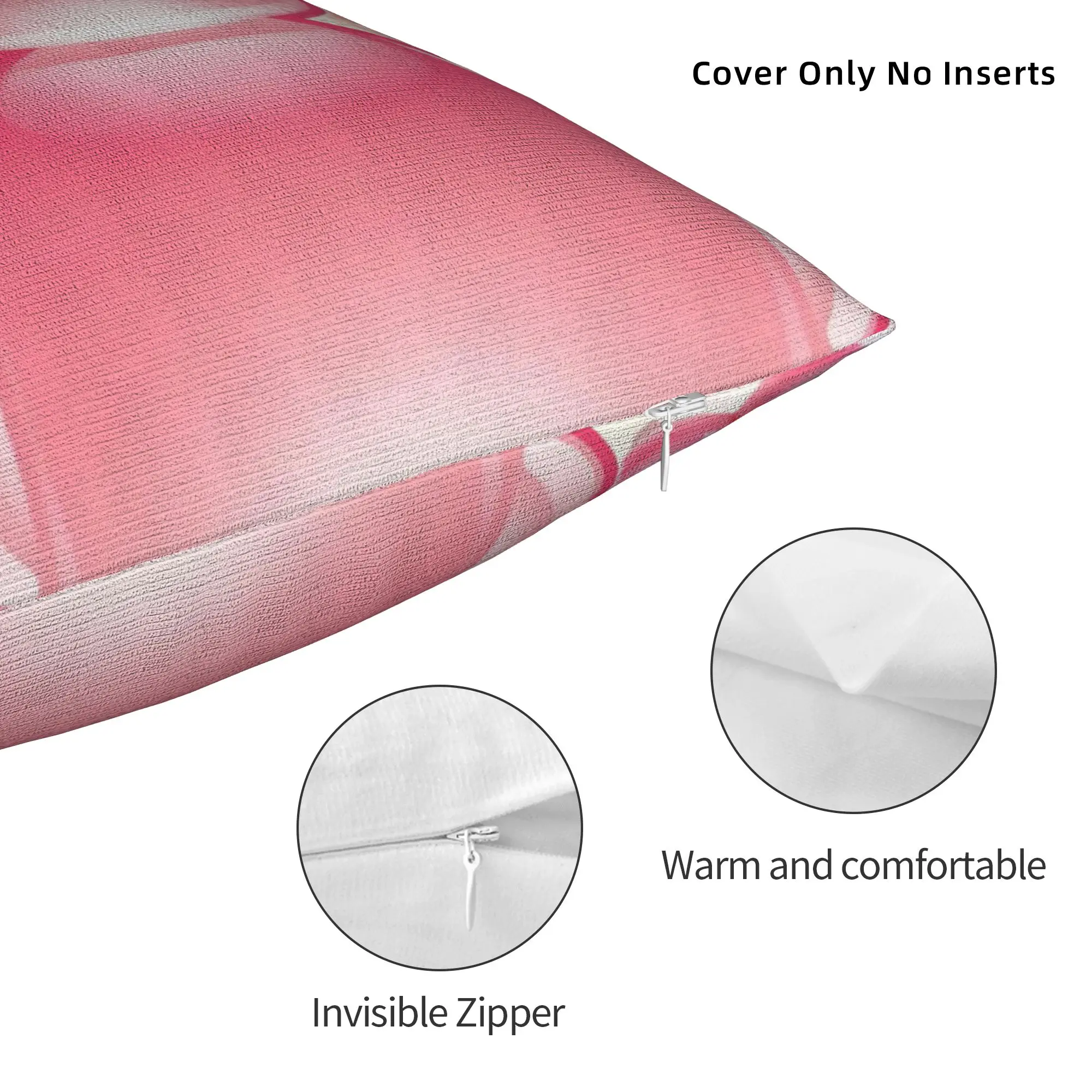 Pink Frutiger Aero Person Art Vibes Pillowcase Printed Polyester Cushion Cover Decorative Scenery Pillow Case Cover Wholesale
