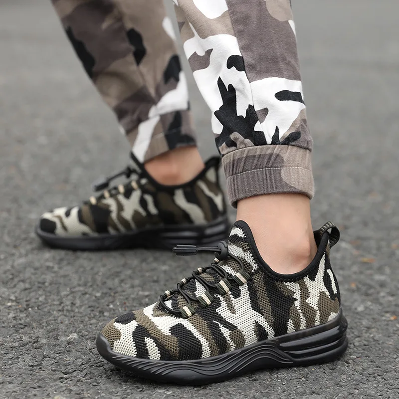 Kid Boys Sneakers Camouflage Running Sports Shoes Children Casual Tennis Shoes Outdoor Children Light Shoes for Boy