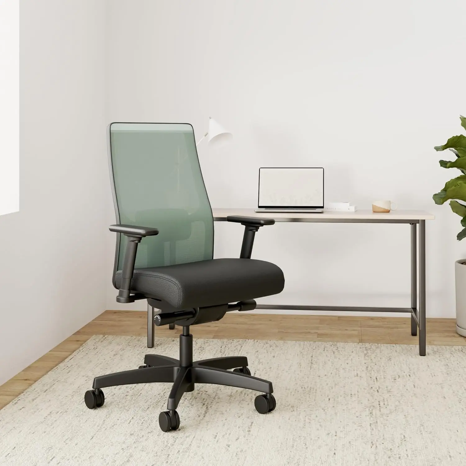 Ergonomic Office Chair Mesh Back Computer Chair - Synchro-Tilt Recline, Lumbar Support, Swivel Wheels, Comfortable for Long