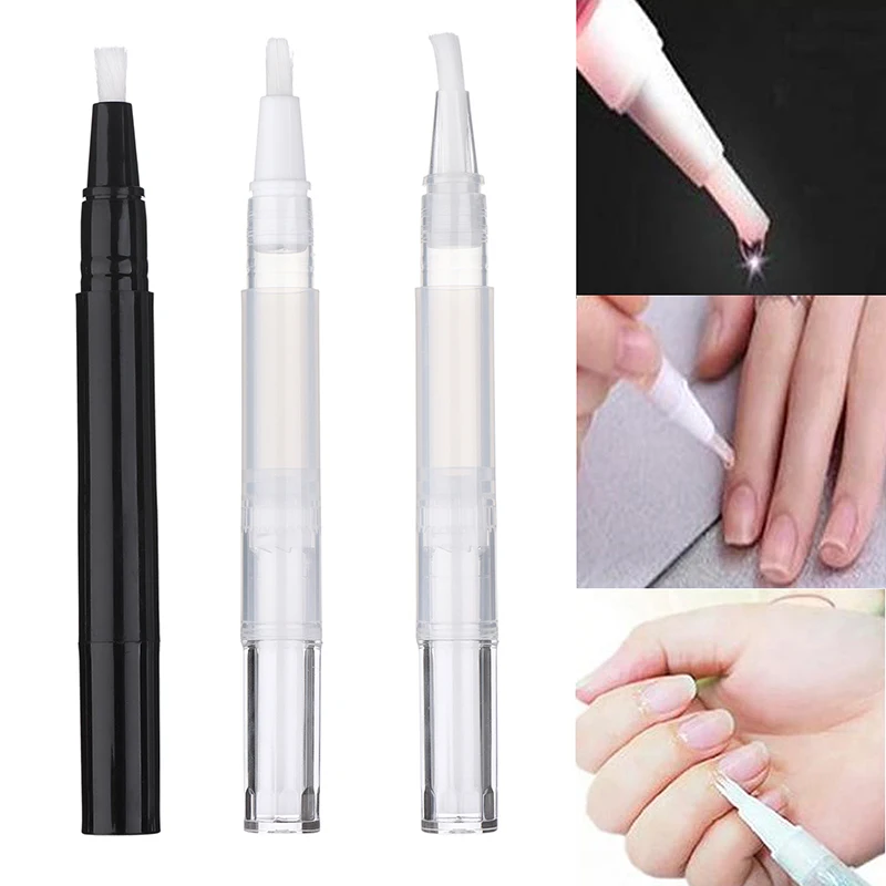 1Pcs 2/3ml Transparent Twist Nail Twist Pens Empty Transparent Nail Oil Pen with Brush Cosmetic Container Pen Lip Gloss Tubes