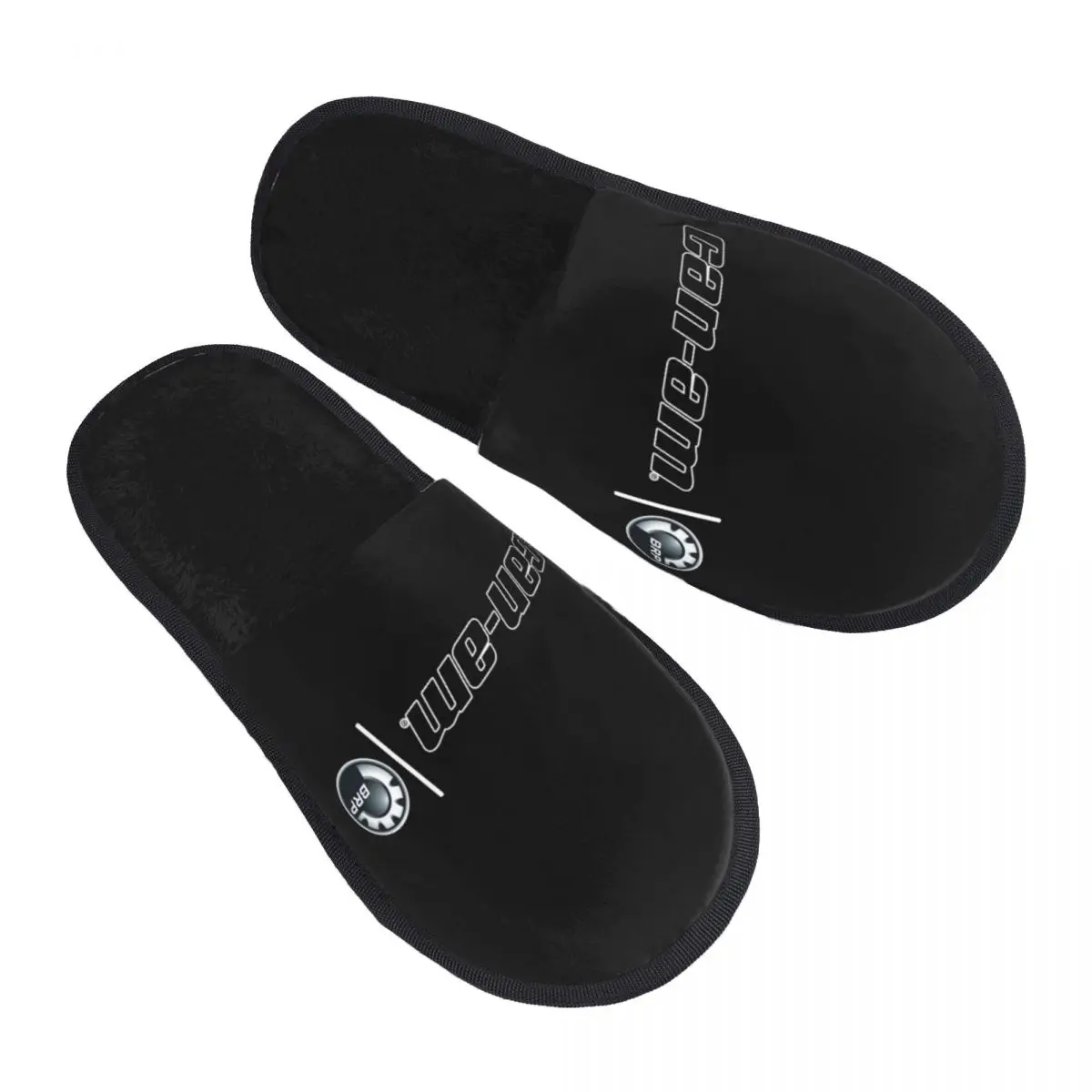 Custom Print Women Motorcycle BRP Can-Am Print House Slippers Cozy Warm Memory Foam Fluffy Slipper Indoor Outdoor Shoes