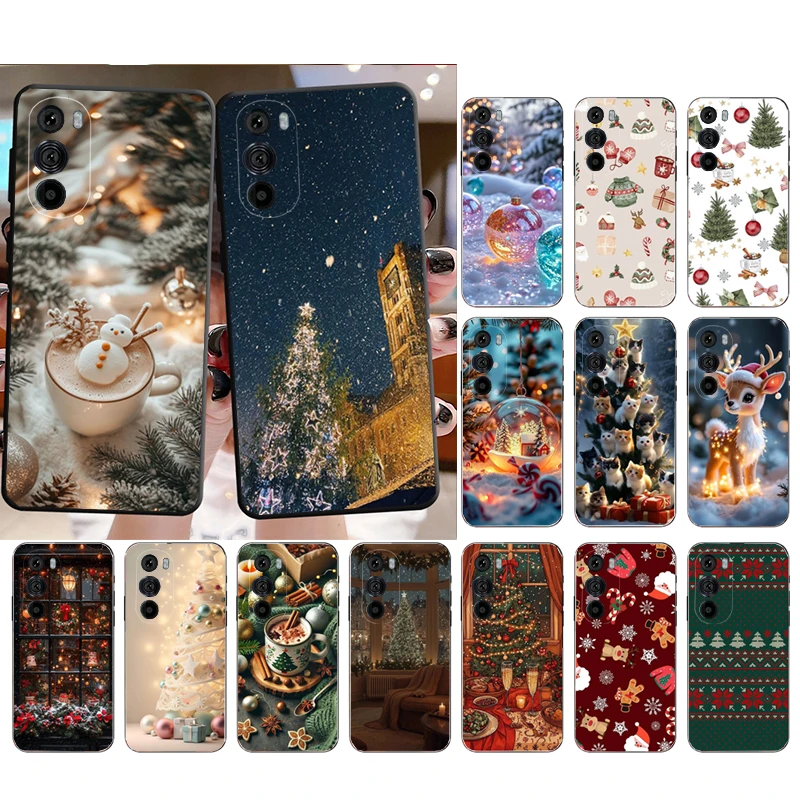 

Phone Case For Motorola Edge 50 40 Pro 60 50 40 30 Ultra Neo Fusion Moto G Play G Stylus G Power G Christmas Cat Tree
