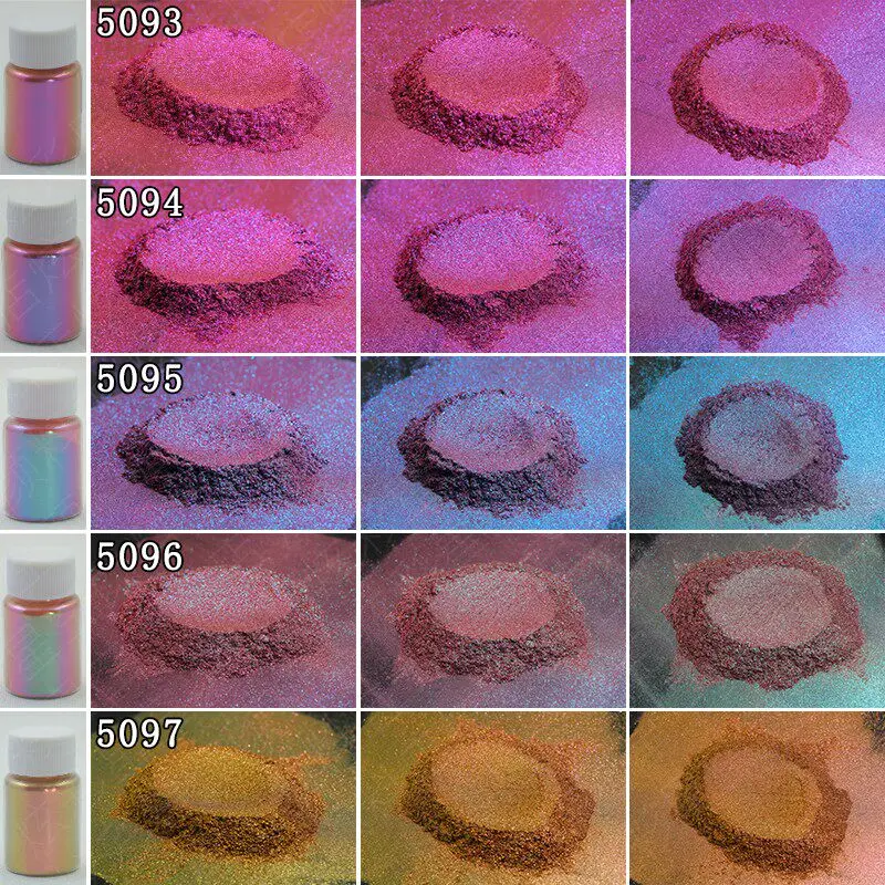 25 Automotive Color Changing Chameleon Paint Pearls Pigment  Color Shift Mica Powder Pigment for Epoxy Resin/Craft Art
