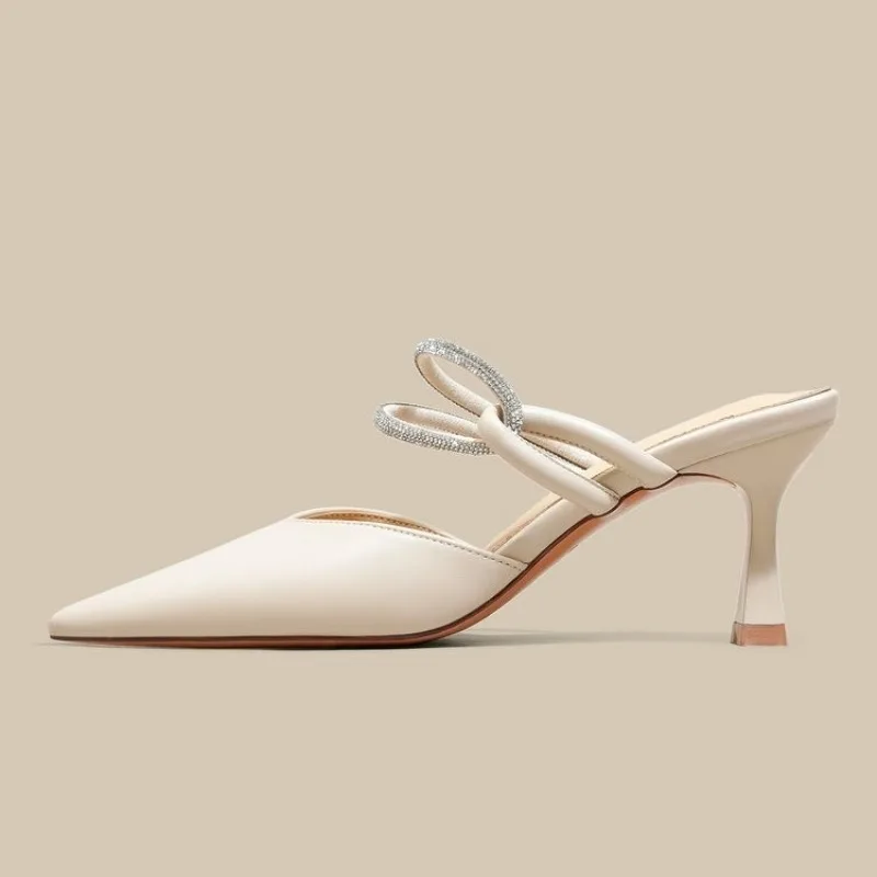 

2026 Summer Relaxation Woman Designer Pointed Toe Women Slipper Fashion Women Slipper Sexy Stiletto Lady Party Shoes 897