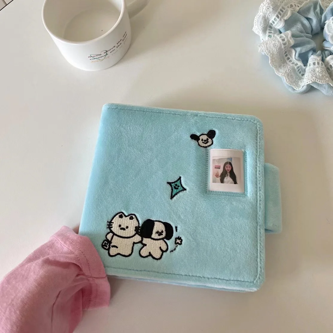 Kawaii hand in hand Cat Dog Blue shape Series Original Furry Kpop Photocards Binder Book Collect Book Idol Photo Card Holder