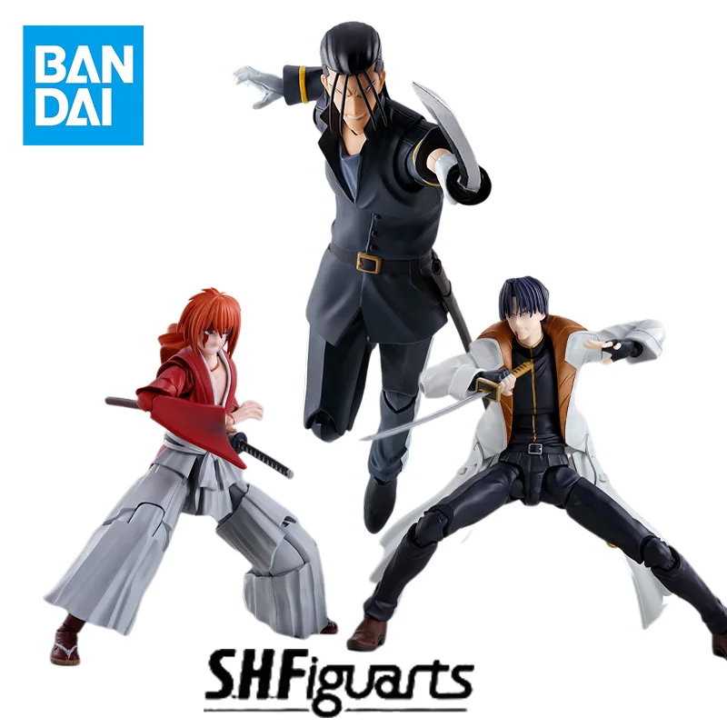 

В наличии Bandai S.H.Figuarts SHF Rurouni Kenshin Aoshi Shinomori Модельный комплект Аниме Фигурки Готовая модель комплект игрушки в подарок