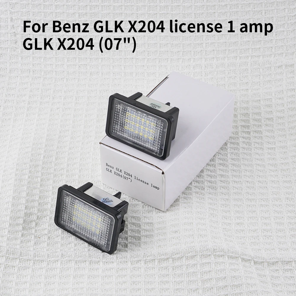 

2Pcs LED License Plate Light Error Free LED Number Plate Lamp For Mercedes Benz GLK X204 2007 2008 2009 2010 2011-2013