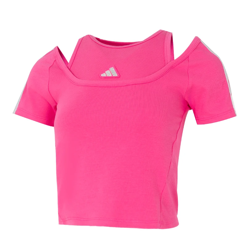 

Adidas T-Shirt Women's Sportswear Fitness Training Running Exercise Comfortable Breathable Casual Wear Short-Sleeved Kr7607