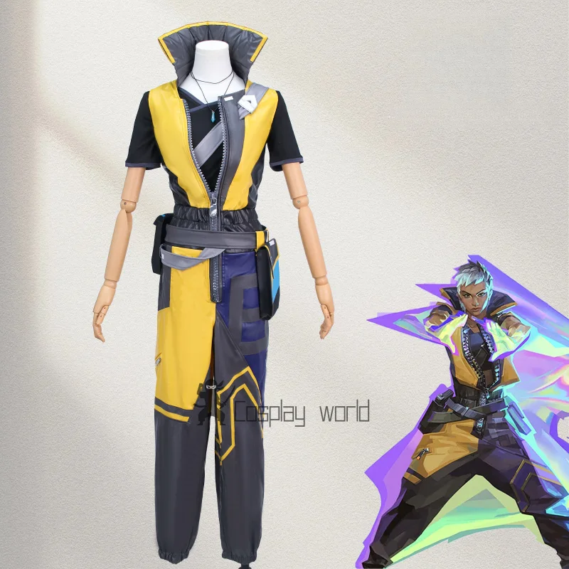 

New Game Valorant Waylay Cosplay Costume Jumpsuit backpack Uniform Halloween Carnival Christmas Party Women Men Clothes