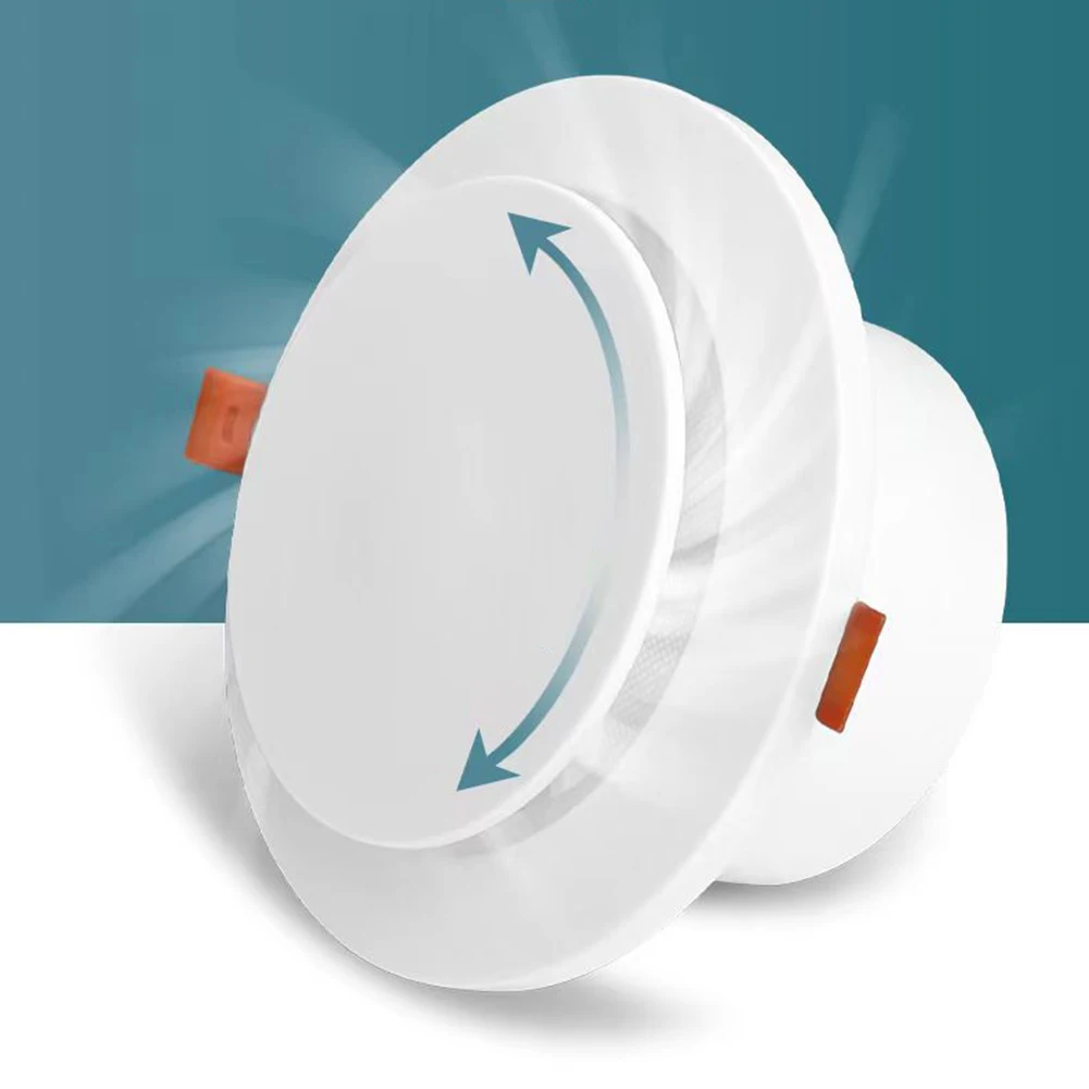 1PCS Adjustable Round Air Diffuser With Insect Screen ABS Wall Ceiling Vent Ducting Exhaust Grille Cover For Fresh Air Systems