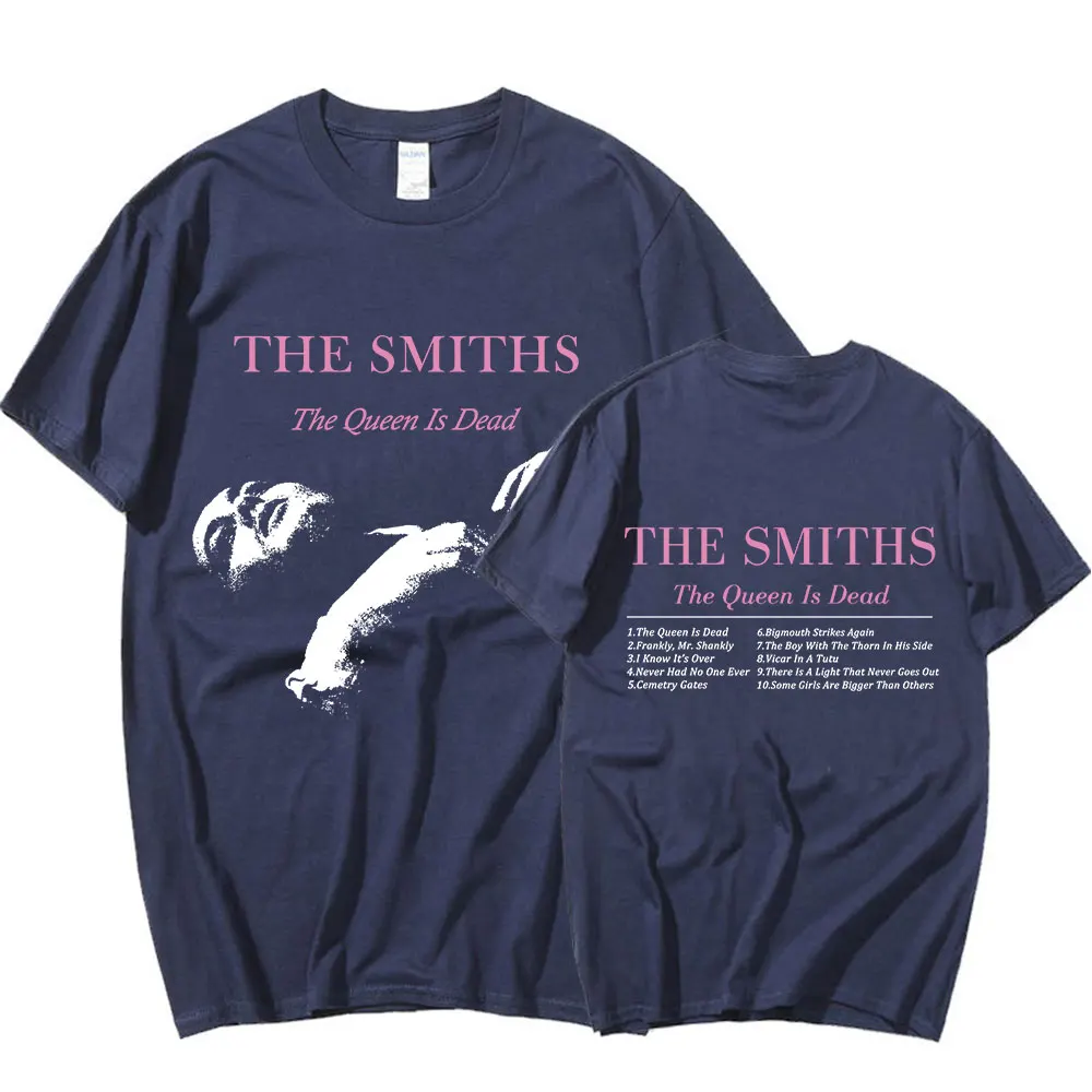 The Smiths The Queen Is Dead T shirts Men Punk Rock Band 1980's Indie, Morrissey Short Sleeve T-shirt Oversized Cotton T Shirt