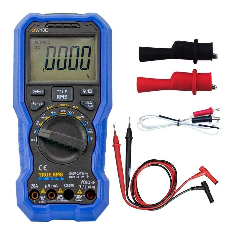 

OWON OW18E 4 1/2 Digits Intelligent BLE4.0 True Effective Value Digital High-Precision LCD Wireless Connection Multimeter