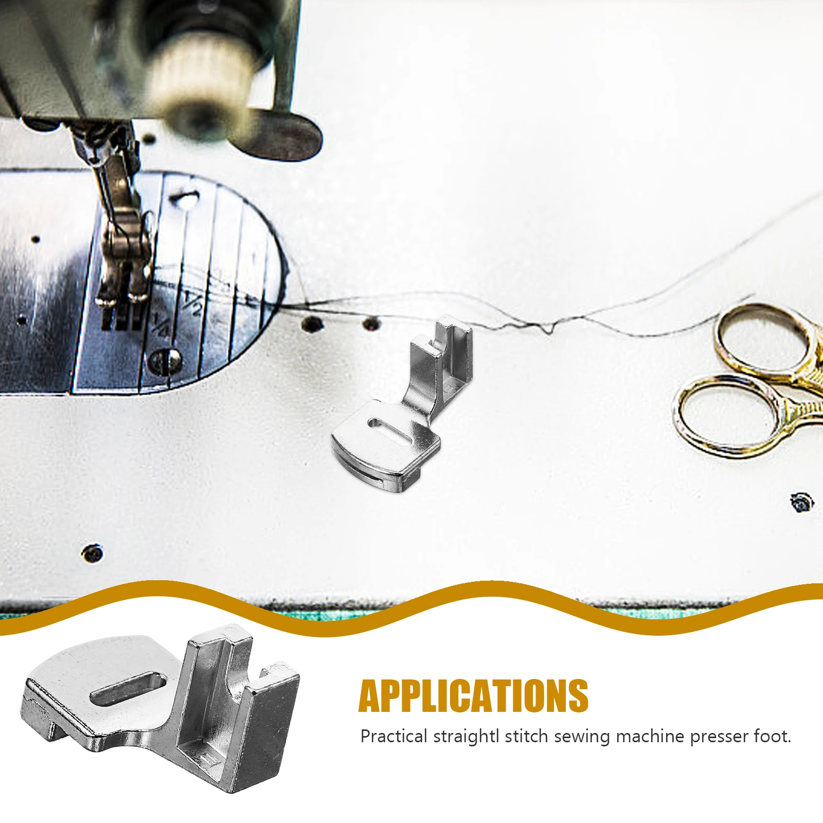 

Professional Straight Stitch Presser Silver Durable Hard Metal Sewing Machine For Singer Brother Viking