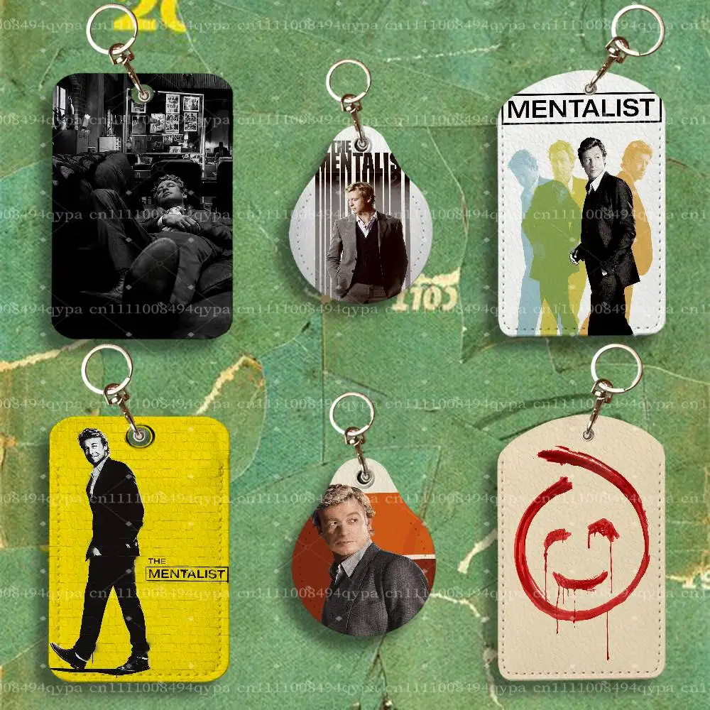 The M-Mentalist Simon Baker Keychain Card Holder Leather Keeps ID Cash Keys Cards Ready for Work, School, Travel Daily Errands