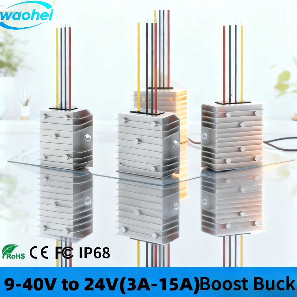 

9-40V14.6V19V 28V to 24V 2-15A DC DC Boost Buck Converter Voltage Transformer Stabilizer Car Power Supply Regulator for Cars CE