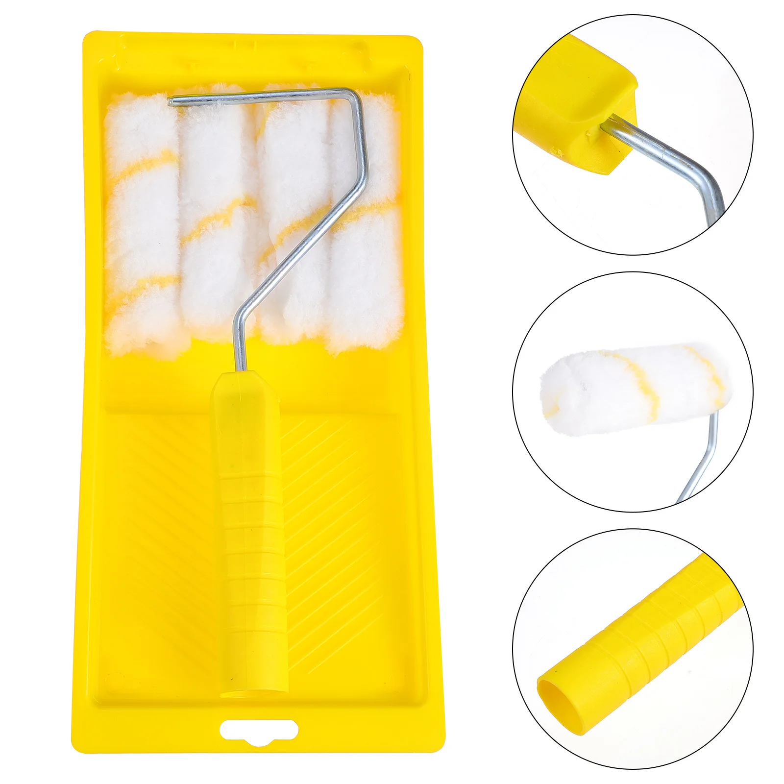 1Set Mini Wandfarbe Roller Pinsel Kit Langlebige Waschbare Roller Abdeckungen Leichter Griff für Wand Decke Malerei Werkzeuge Hause