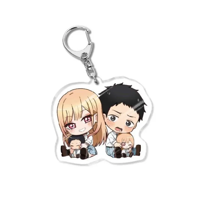 My Dress Up Darling Cute Keychains Anime Figure Kitagawa Marin Inui Sajuna Gojo Wakana Keyring Kawaii Backpacks Pendants Gifts