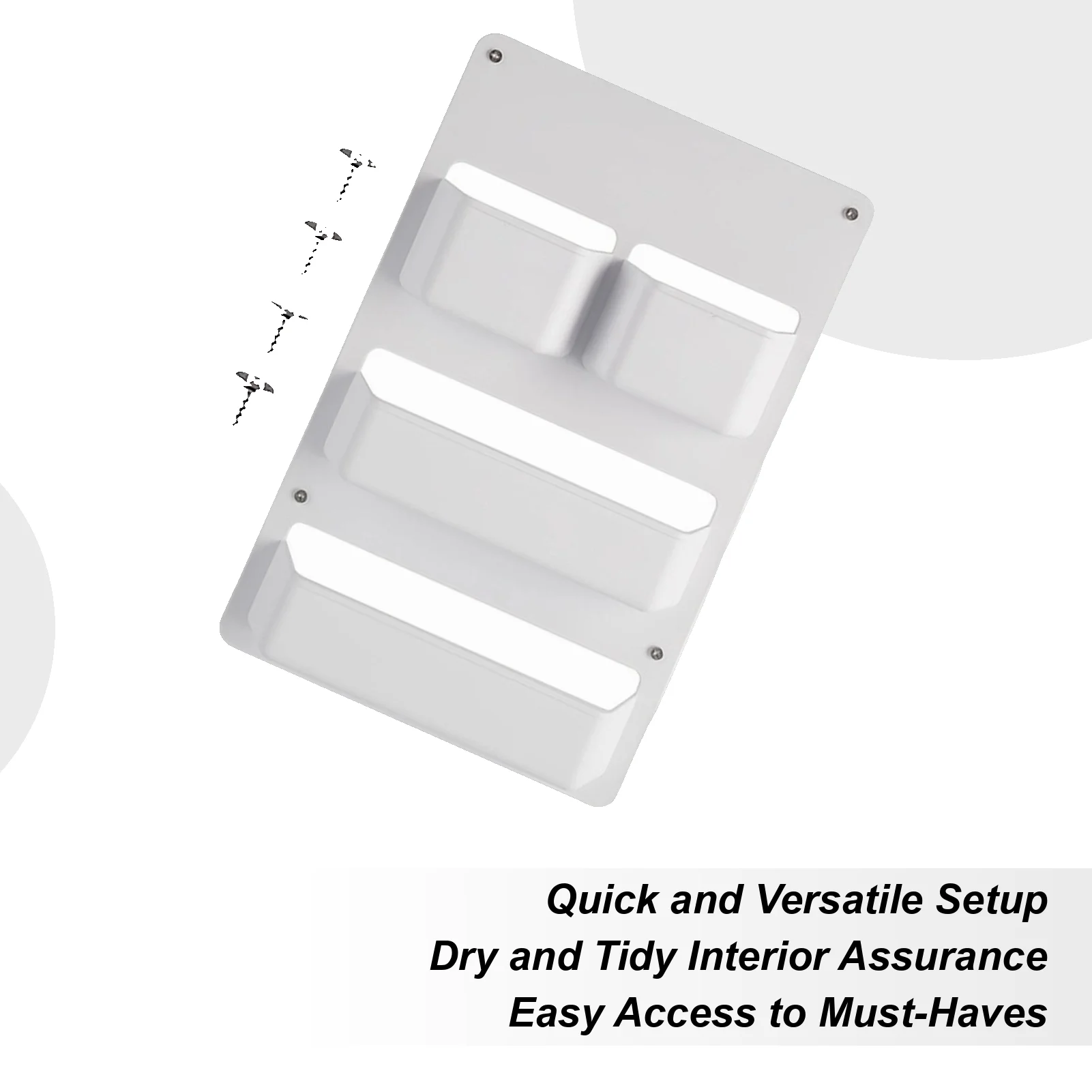 

RV Storage And Organization Waterproof Display Rack RV Must Haves Modern Storage Box For Boat Motorhome Trailer Toilet Cubicle