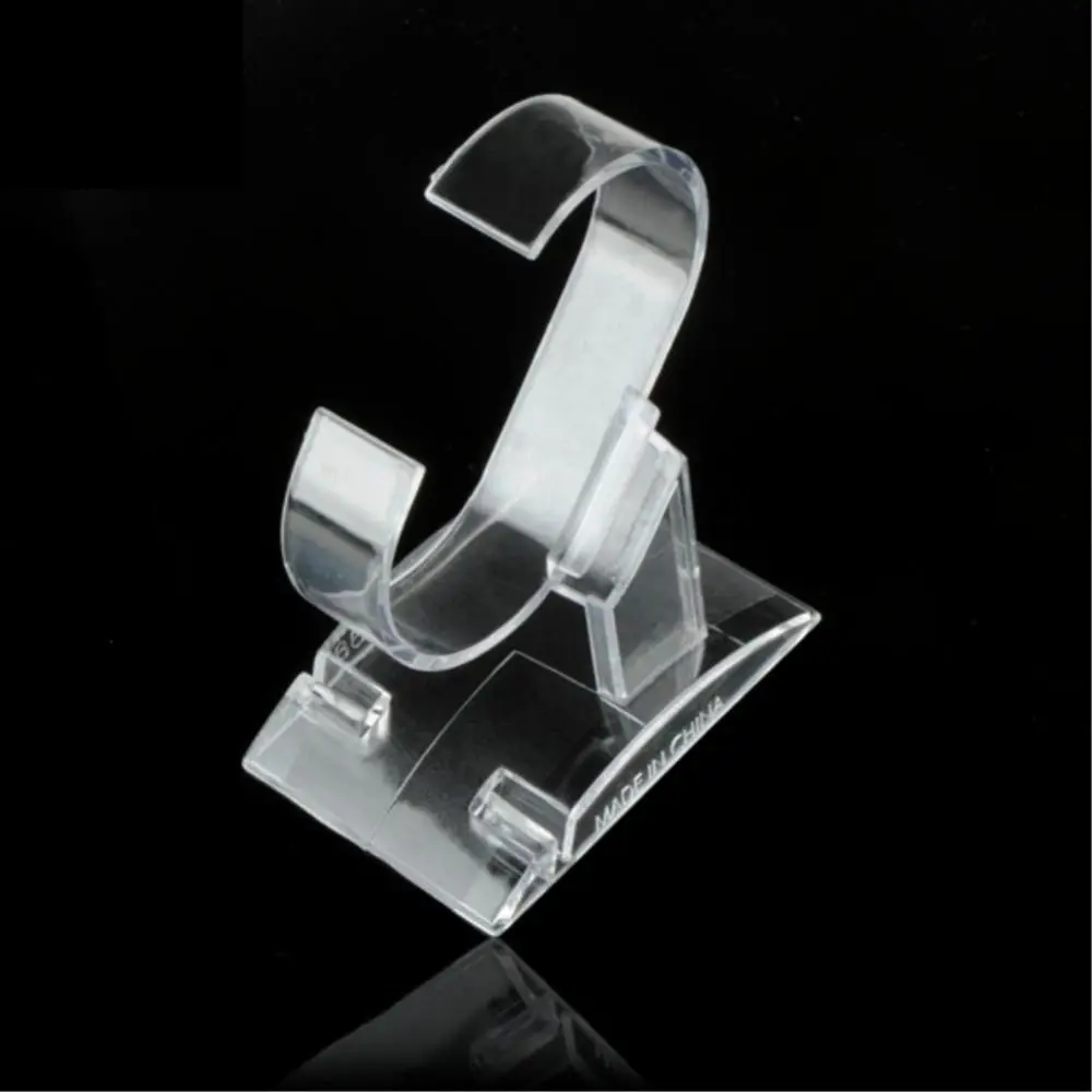 Practical Clear Watch Rack Plastic C-type Watch Showcase Watch Storage Holder
