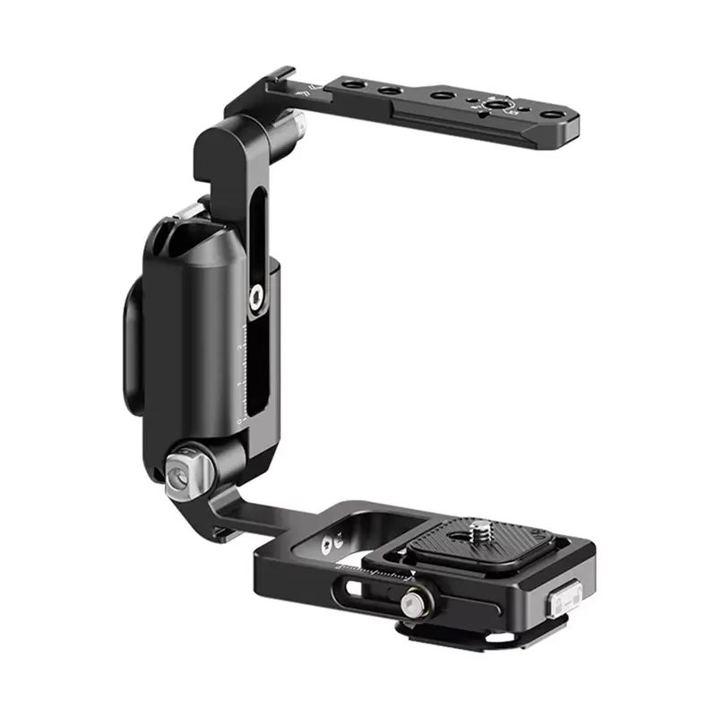 

XJ01 Uka Universal Foldable Camera Cage 2-In-1 Handle Cage For DSLR Mirrorless Camera Tripod Gimbal With Phone Clamp