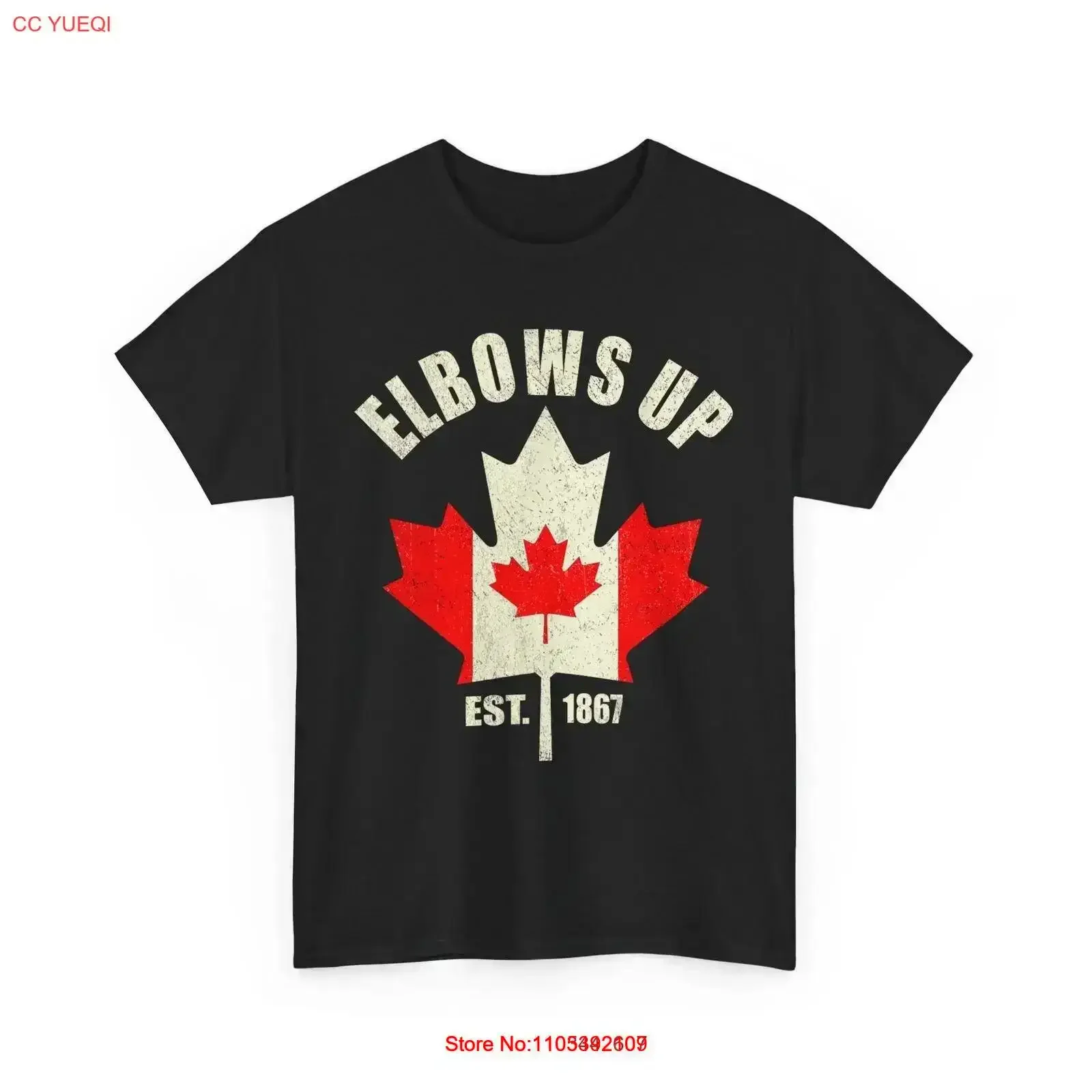 Elbows Up Canada Est 1867 T shirt Lovers Proud Canadian vintage Washed Casual Soft Breathable Stylish designer clothes