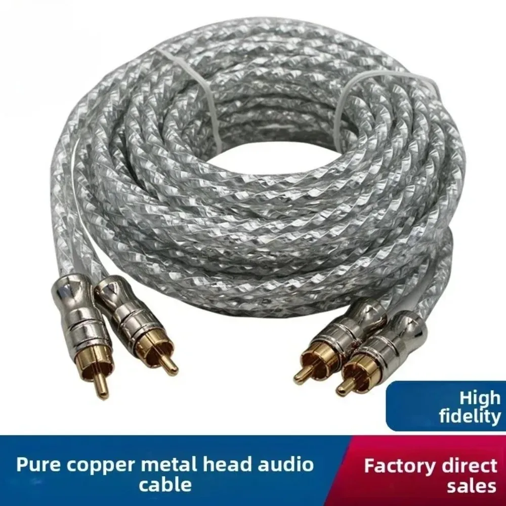 New Good Car Audio Speaker Wire Pure Copper Stereo Cable for Amp Amplifier RCA Subwoofer Install Wiring New
