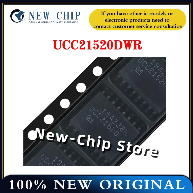 

5PCS-100PCS/LOT UCC21520DWR SOIC-16 Dual channel isolated gate driver chip New Original UCC21520