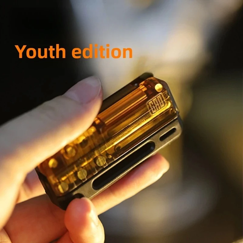 Rifled 5th Generation Youth Version Mechanical Rebound Magnetic Paragraph Fingertip Push Card Decompression Desktop Toy