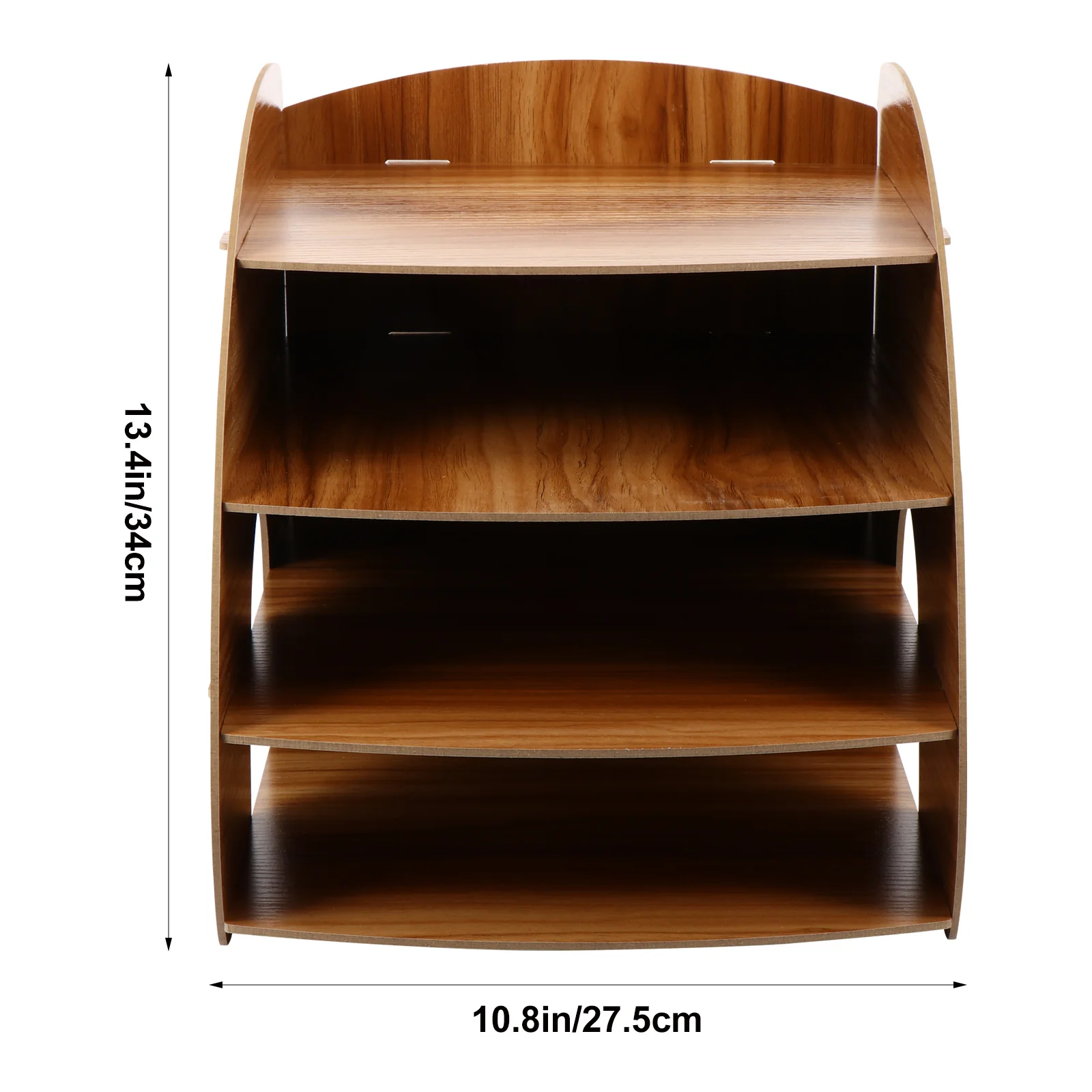 منظم الملفات الخشبي، رف تخزين متعدد الطبقات، منظم مكتب، تصميم حديث، مقاومة للتآكل على السطح الأملس #6