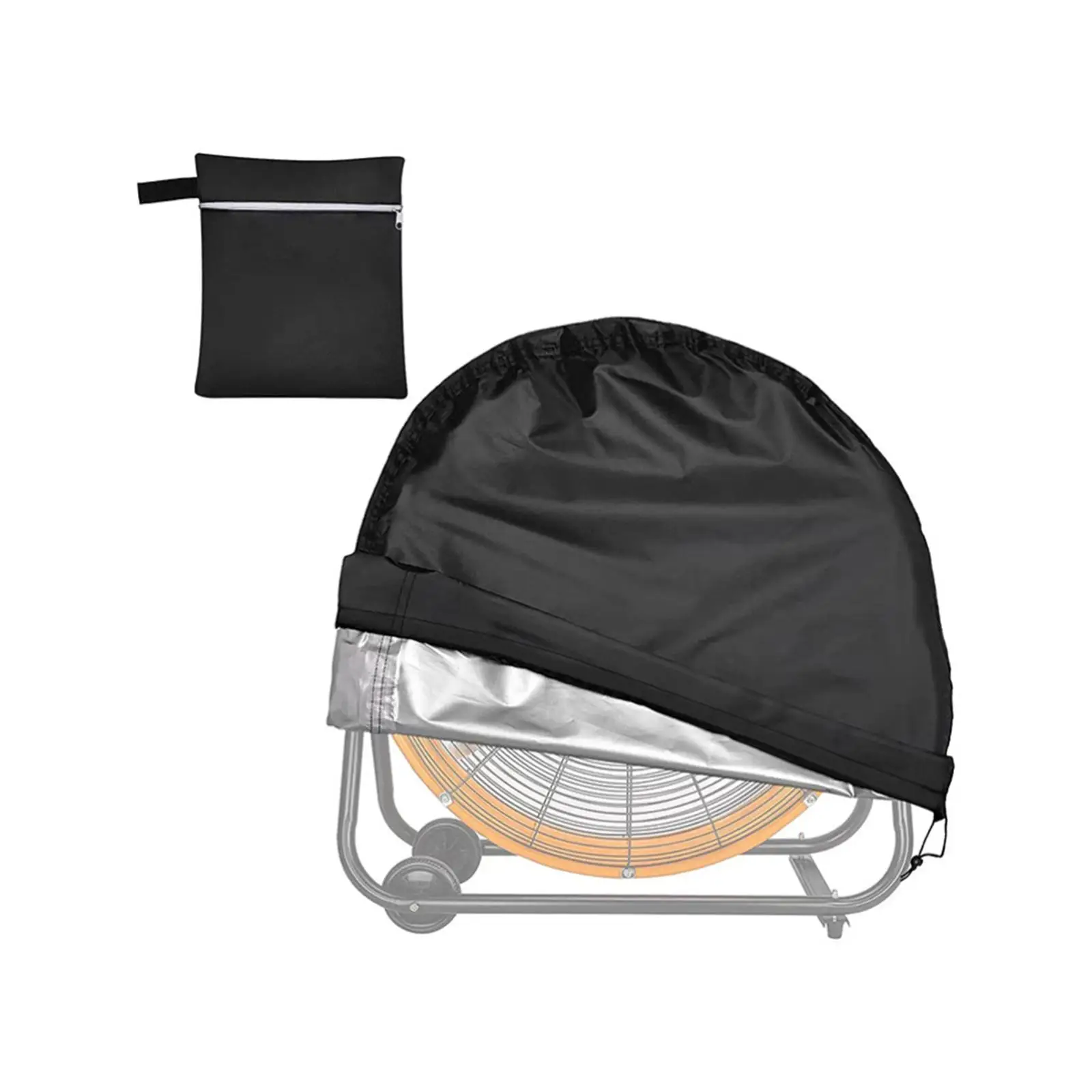 Industrial Fan Cover Heavy Duty Waterproof for Basement Workshop Round Fan