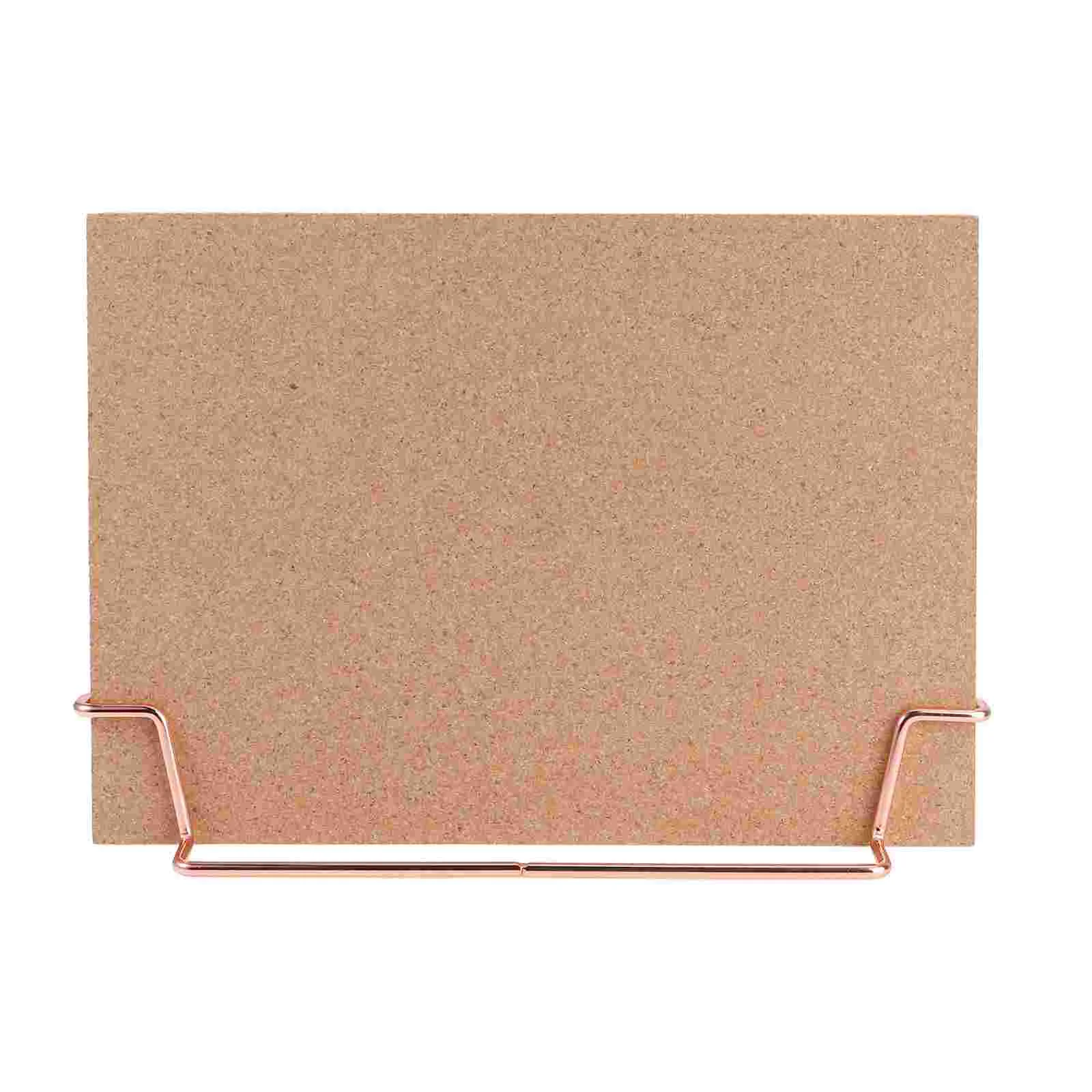 Cork Board Bulletin Board Message Boards Wooden Pin Memo Board Notice Board for Home Office (Rose Gold Base)