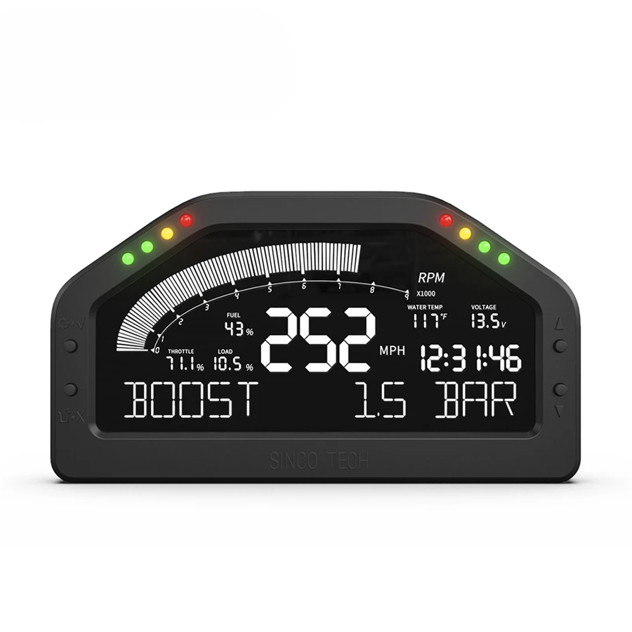 Car Race Dash Dashboard Digital anzeige Messgerät Voll sensor obdll bt 9-16v