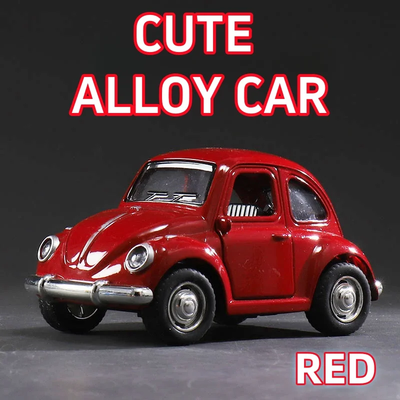 Modello di auto giocattolo in lega per bambini 1:32, modello di auto d'epoca, tirare indietro, porte apribili, da collezione, adatto per la decorazione dell'auto