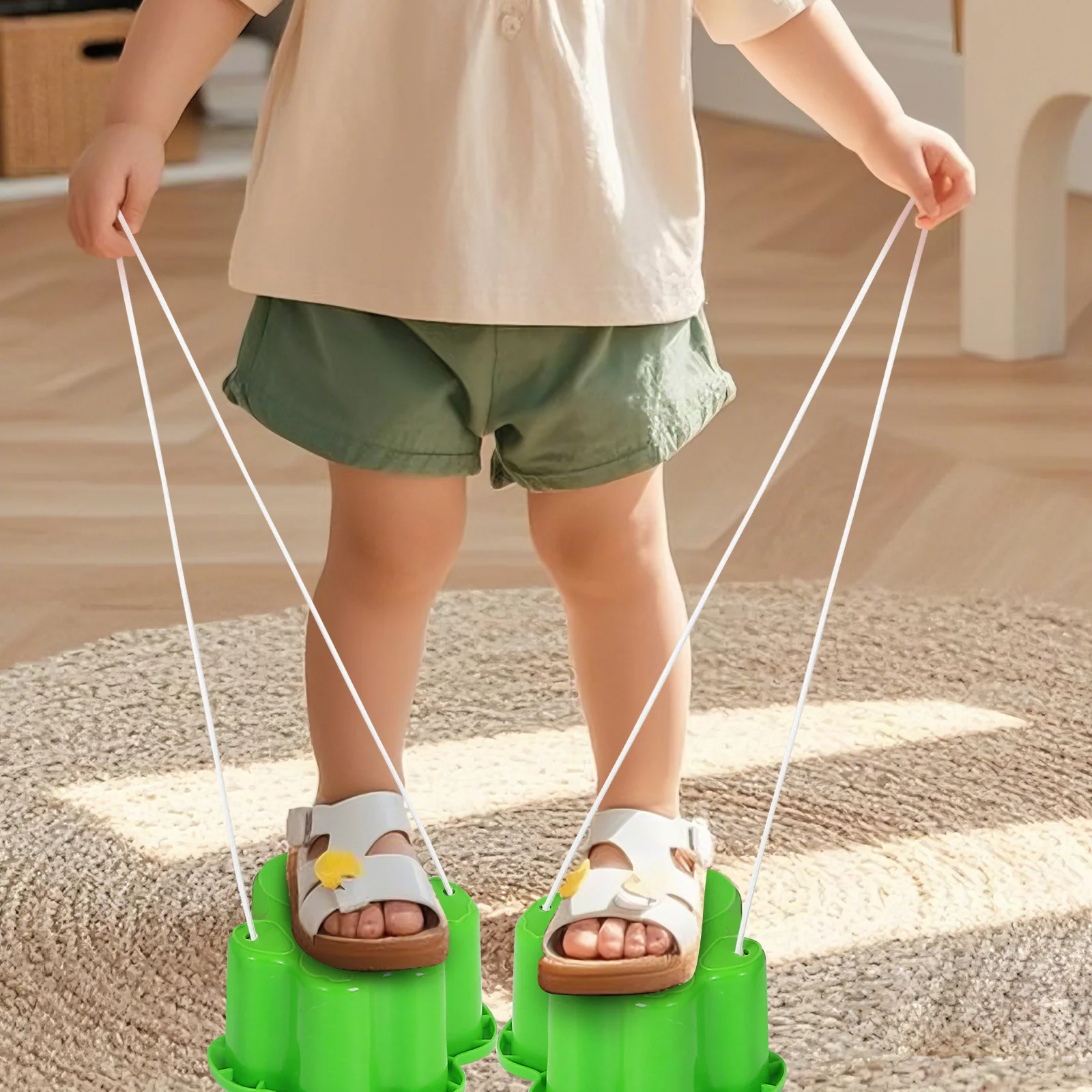 

6 Pcs Children's Toys Stilts Liftable and Adjustable Walking for Kids Outdoor Bucket Jumping Pp Sports