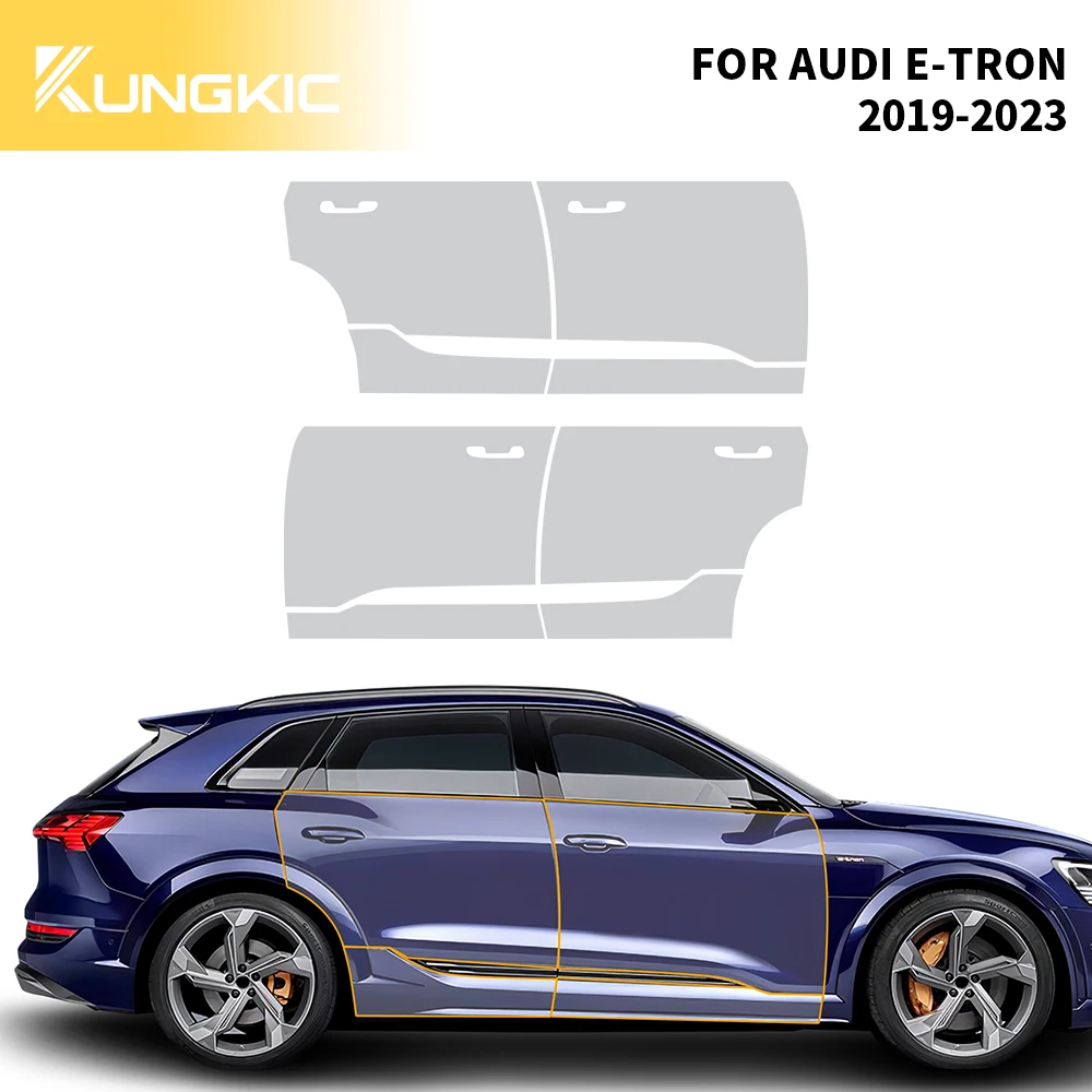 

Engine Fender Rear PPF Protection Film for AUDI E-TRON 2019-2021 2022 2023 TPU Anti-Scratch Car Invisible Transparent Sticker