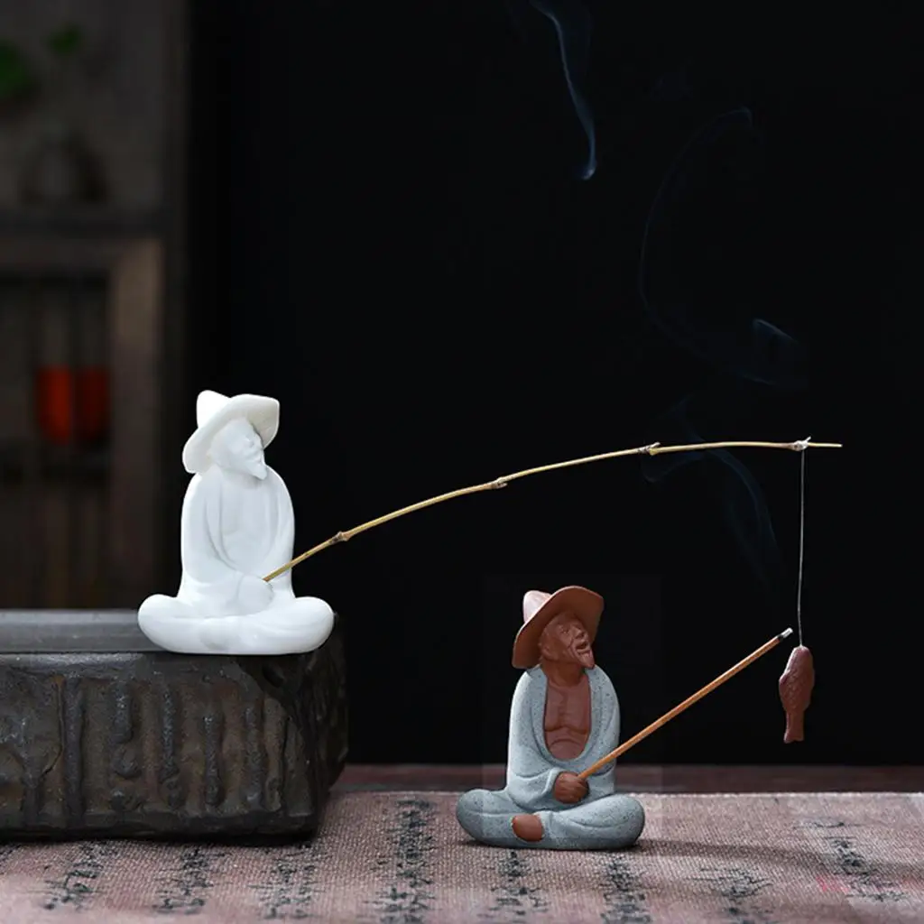 Statue Figurine Tea Ornament Accessories Cute Ceramic Sculpture Decoration Gift for Tearoom Children\'s Day Gift