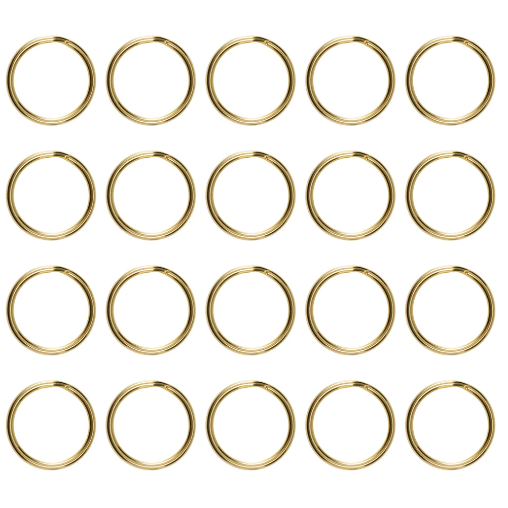 

20 Pcs Metal Keychains Connection Ring DIY Crafts Pendant Accessories Brass Key Chain Making Supplies Necklace Bracelets