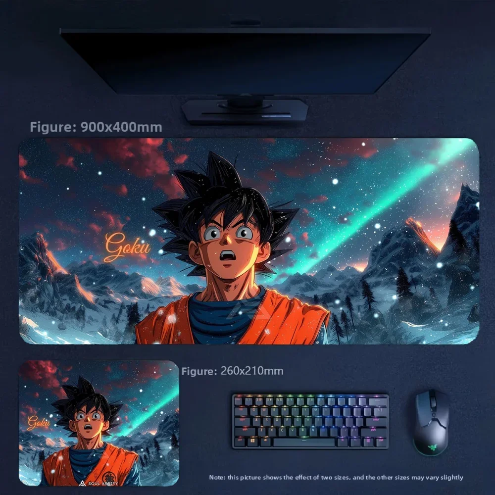Fashion Trend Cartoon Animation Leather Mouse Pad Boys E-sports Game Large Size Dragon Ball Mouse Pad Anime Peripheral Gifts